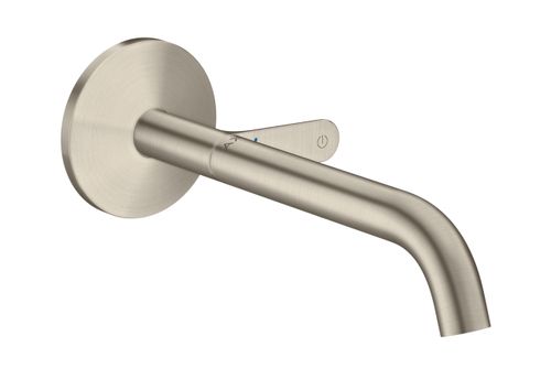 AXOR-HG-AXOR-One-Waschtischmischer-Unterputz-fuer-Wandmontage-Select-mit-Auslauf-220-mm-Brushed-Nickel-48112820 gallery number 1